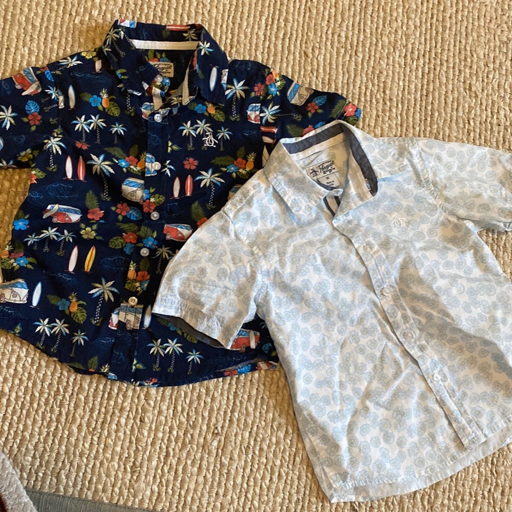 Set of two toddler Penguin button down shirts